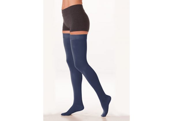 Sigvaris Soft Opaque Thigh High Grip Top Compression Stockings